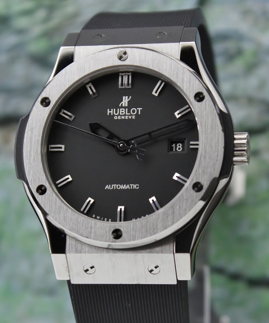 (image for) A HUBLOT 42MM CLASSIC FUSION ZIRONIUM AUTOMATIC WATCH / 542.ZX.1170.RX